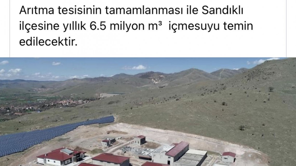 Dsi 18. Bölge Afyonkarahisar Sandıklı İçme Suyu Arıtma Tesisi İnşaatı